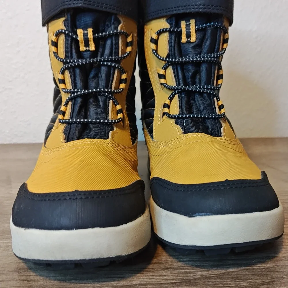 Merrell Snow Quest‎ Lite 3.0 Kids Size 1 Yellow Black Waterproof Winter Boots